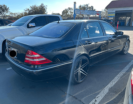 Black Mercedes-Benz S-Class sedan